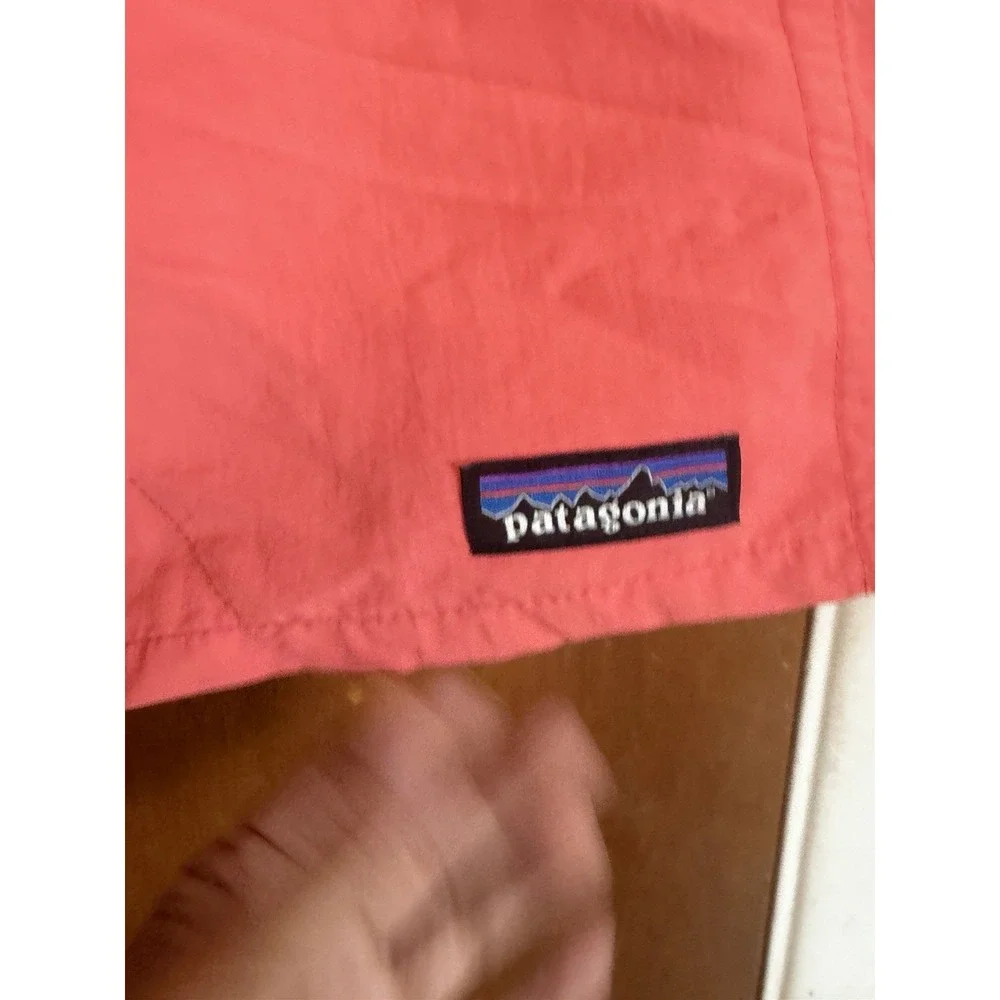 Patagonia Baggies Shorts Mens L Coral Pink Lined Swim Trunks